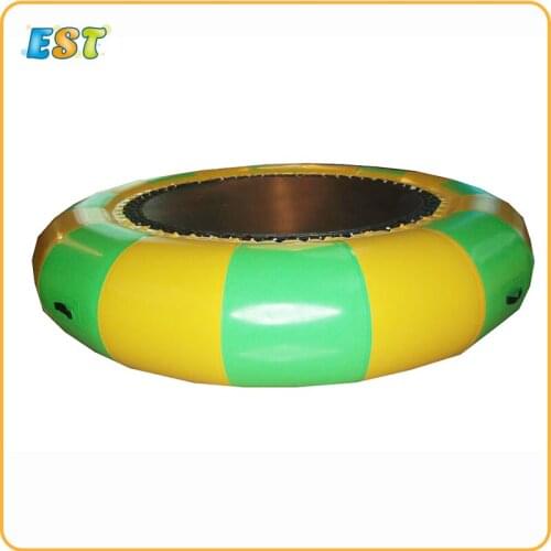 Water trampoline 2m diameter 0.6mm PVC inflatable trampoline inflatable bouncer water park