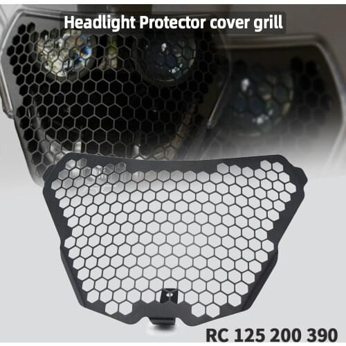 Headlight Gover For RC125 RC200 RC390 2015 2016 2017 2018 2019 2020 2021 Head light Guard Protector Headlamp Grille Guard Cover