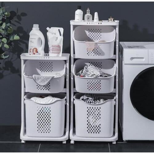 Toilet Shelf Floor-standing Multi-layer Bathroom Toilet Bath And Toilet Storage Rack Next To The Clothes Washing Machine