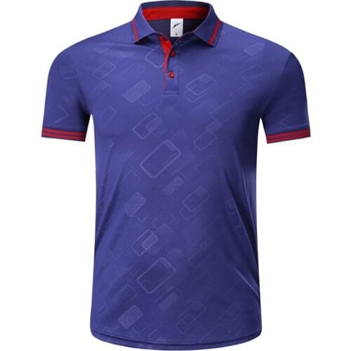 New Men Soccer Jerseys T-shirt Sportswear Running Quick Dry Sports T Shirt Adult Customized Football Short Sleeve Polo Shirts