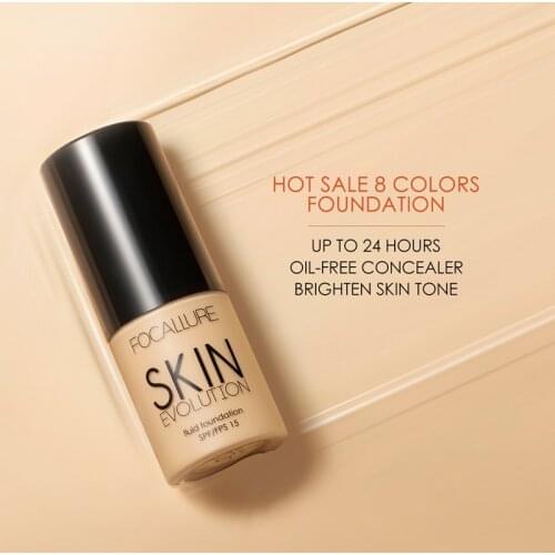 Base Face Liquid Foundation Cream Full Coverage Concealer Oil-control Easy to Wear Soft Face Makeup Foundation