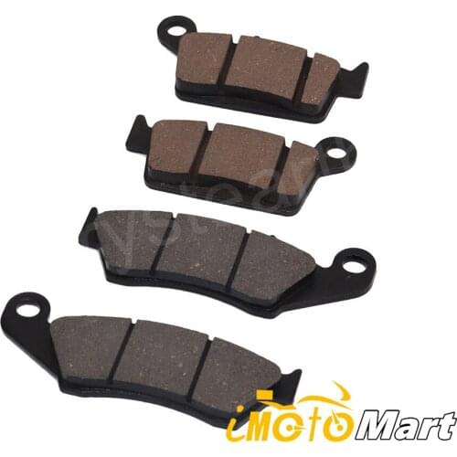 4pcs/set Motorcycle Front Rear Brake Pads For Kawasaki KX 125 KDX 250 K2-K4 KLX 300 R KX 500 E8/E9 1997- For SUZUKI RM 125 250
