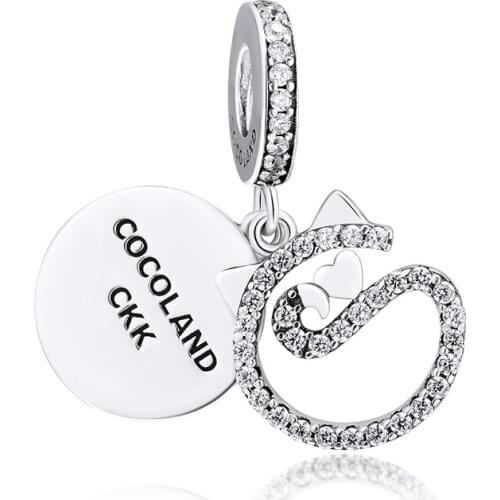 Charms Fits for Pandora Bracelets Love Swan Bead 100% 925 Original Sterling Silver Jewelry Free Shipping