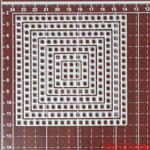 Metal Die Cut Layer Square Hole Frame Background Crafts Stencil For DIY Scrapbooking Paper/photo Cards Embossing Cutting Dies