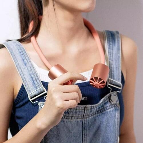 Xiaomi Youpin Quality Zero Mini Halter Fan Axial Flow Air Channel Design Three-speed Wind Power Skin-Friendly Liquid Silicone