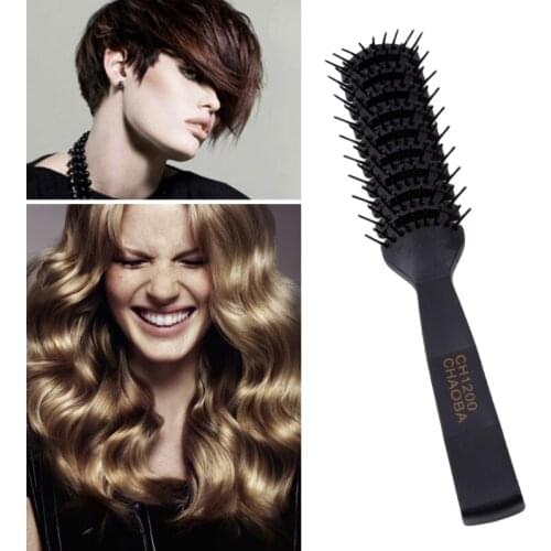 Women Man Hair Scalp Massage Comb Bristle Hairbrush Wet Curly Detangle Hair Brush For Hairdressing Styling Tools Anti-static