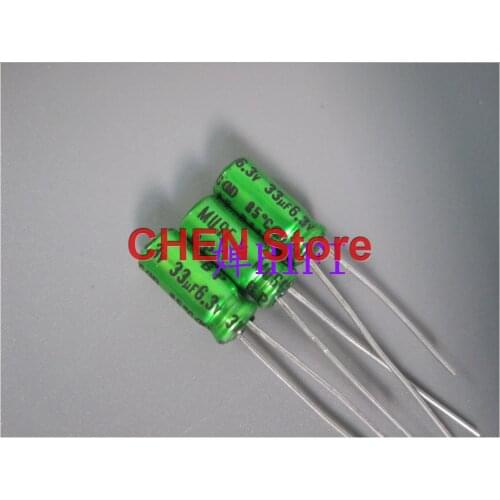 10pcs/50pcs Malaysia NICHICON MUSE ES BP 6.3V33UF 5X11MM Electrolytic capacitor 33UF/6.3V green MUSE-BP 33UF 6.3V non-polar
