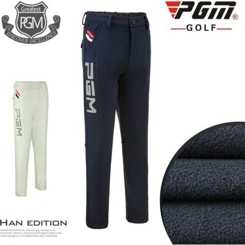 2018 PGM Fluffy Trousers Boys Golf Pants Autumn Winter Thickening Warmth Breathable High Elastic Pants for Children Size M-XXL
