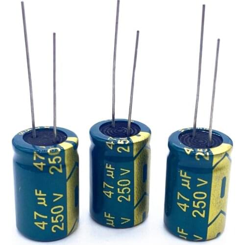 5pcs/lot S82 250v 47UF aluminum electrolytic capacitor size 13*20 47UF 20