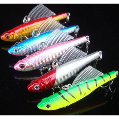 Free shipping 5pcs/lot 6.5cm 14g VIB fishing lure isca artificial bait hard lure pesca fishing tackle sinking lure sea lure