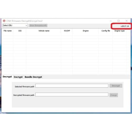 CNH firmware encrypt\decrypt tool 2017