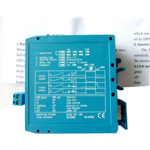 12V 24V in One Loop Detector for Automatic Barrier Gate/Boom Barrier
