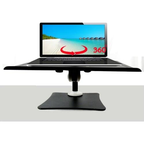 DL-T301-LP60 40CM high 10kg big metal base 10"-17" laptop desktop stand notebook pc computer bracket holder mouse tray white