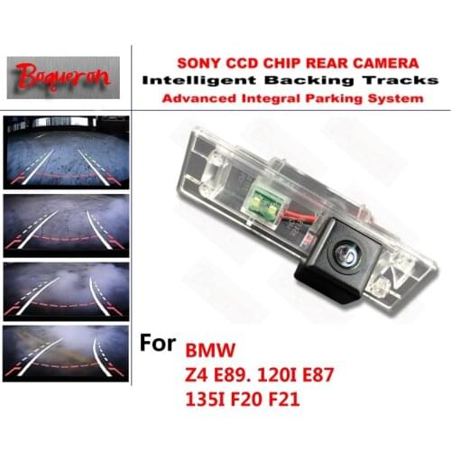 For BMW Z4 E89. 120I E87. 135I F20 F21 CCD Car Backup Parking Camera Intelligent Tracks Dynamic Guidance Rear View Camera