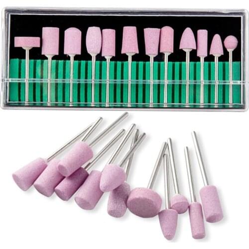 Electric Nail Drill Bits Kit Quartz Milling Head Replacement Grinding Cutters Machine Rotary Bits DIY Nail Accessories