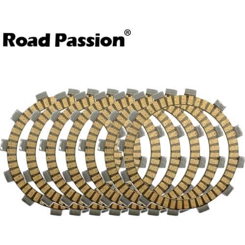 Road Passion 7pcs Motorcycle Clutch Friction Plates Kit For Kawasaki KDX125 KDX200 KLX250 KDX 125 200 KLX 250 klx300 1997-2007