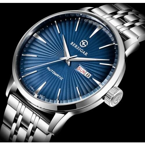 BERSIGAR DESIGN 2770 Mens Watches Luxury Waterproof 100M stainless steel Japanese Movement Mechanical watches Relogio Masculino
