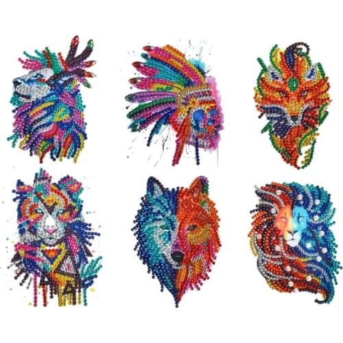 5D Diamond Painting Kits for Kids Owl &Dog Pattern DIY Arts and Crafts Kits for Children Sticker Paint with Diamonds by Numbers