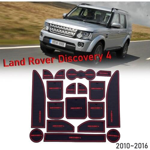 Anti-Slip Gate Slot Cup Mat For Land Rover Discovery 4 2010~2016 LR4 L319 Accessories Cup Holders Non-slip Mats
