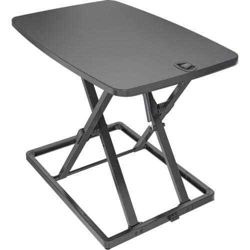 New Design Gas Spring Aluminum Base Simple Motorized Laptop Table Computer Standing Desk
