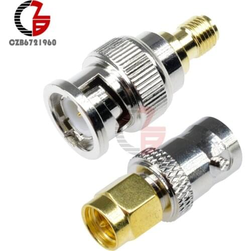RF Coax Coaxial SMA Male Plug to BNC Female BNC Fmale to SMA Female M/F Radio Antenna Connector Adapter