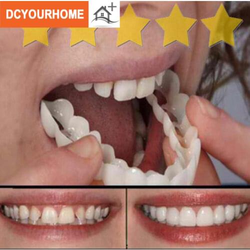 Smile Whitening Teeth Snap Cap On Instant Comfortable Flex Perfect Veneers