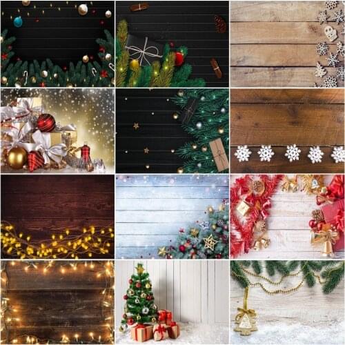 Vinyl Custom Christmas Backdrop for Photography Christmas Gift Photo Backgrounds Photocall Props 210317STY-04