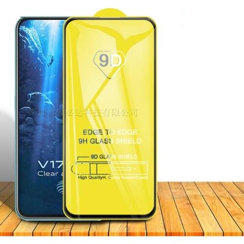 9D cell phone Protective Tempered Glass Full Screen Protector Glass For vivo v17 Pro