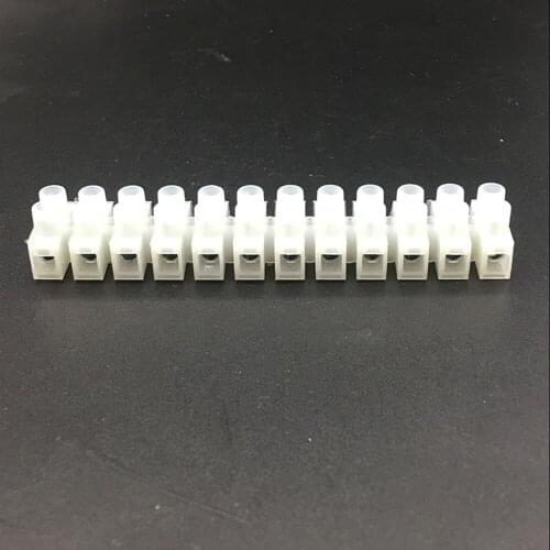 1PCS/Batch 10A 220 Volt High Voltage Resistant 12 Needle Push Fast Wire and Cable Connection White Terminal