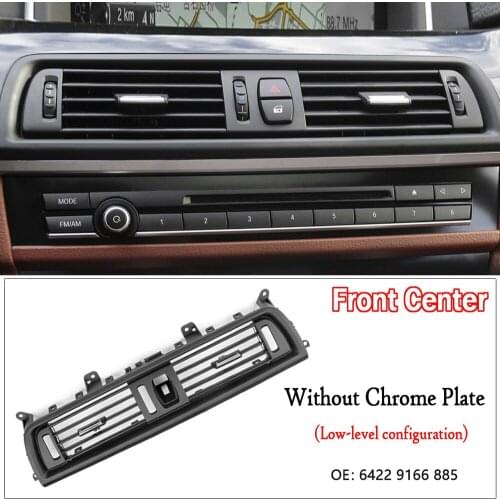 1Pcs Front Center Air Outlet Vent Dash Panel Grille Cover for BMW 5 Series F10 F18 Interior Mouldings Panel Grille