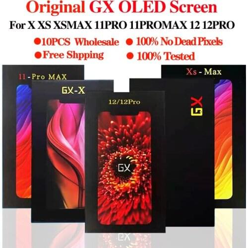 GX Pantalla OLED Incell Display 5 PCS For iPhone X Display 10 Pcs Touch Screen Digitizer Assembly For 10 Pcs iPhone X Lcd