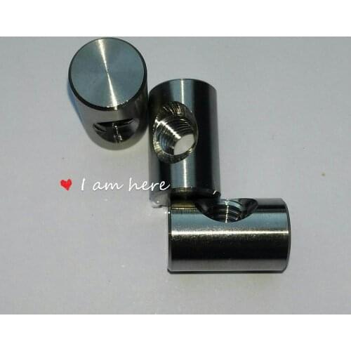 2pcs M6 titanium alloy cylindrical nuts seatpost seat cylinder nut 10mm diameter 16mm length