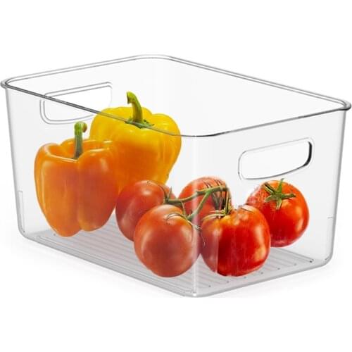 Acrylic Organizer Transparent Refrigerator Drawer Box Storage Plastic Desktop Dormitory Bathroom Storage Box kitchen