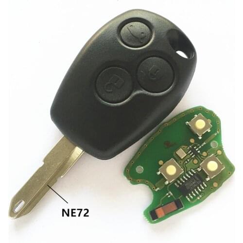 QCONTROL Car Remote Key for Renault Duster Logan Fluence Clio Vivaro Movano Master Traffic Kangoo Megane Laguna PCF7946/PCF7947
