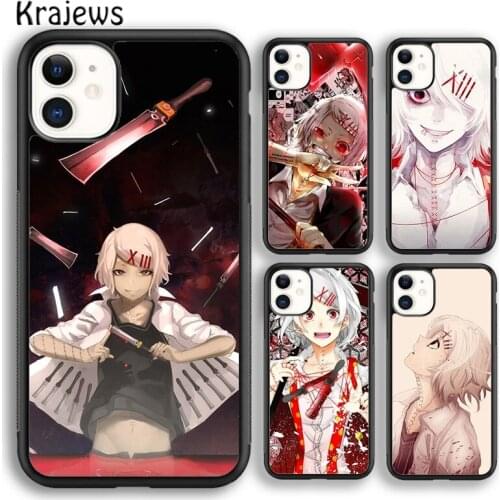 Krajews Japanese Anime JUZO SUZUYA Tokyo Ghouls Phone Case Cover For iPhone 5s SE 2020 6s 7 8 plus X XS XR 11 12 mini pro max