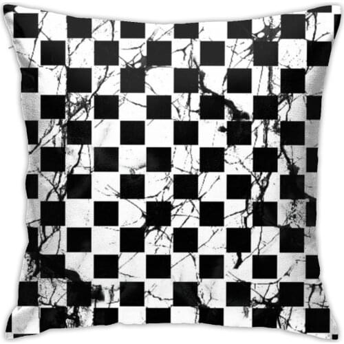 Black white Grid Cushion Decorative Pillows Home Decor Throw Pillow Decorativas Para Sofa Pillow Cover Sofa Chair Pillow Case