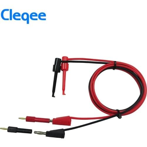 Cleqee P7020 2pcs/Set 2mm Male to 4mm Female Banana Plug Jack for Speaker Test Probes Converter Connectors Accessories 30V 10A
