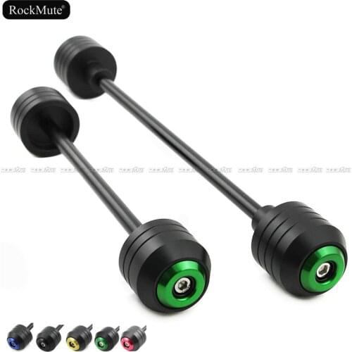For KAWASAKI ZZR 1400 2006-2015 Motorcycle POM Front Rear Axle Fork Wheel Sliders Cap Pad Falling Protector