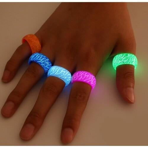 Ins Fashion New Natural Resin Hand Jewelry Trendy Temperament Wild Cool Luminous Ring