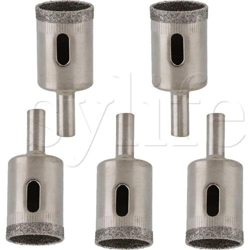 Premium Diamond Coated Hole Saw Drill Bit Tools 22mm For Marble Ceramic 5pcs