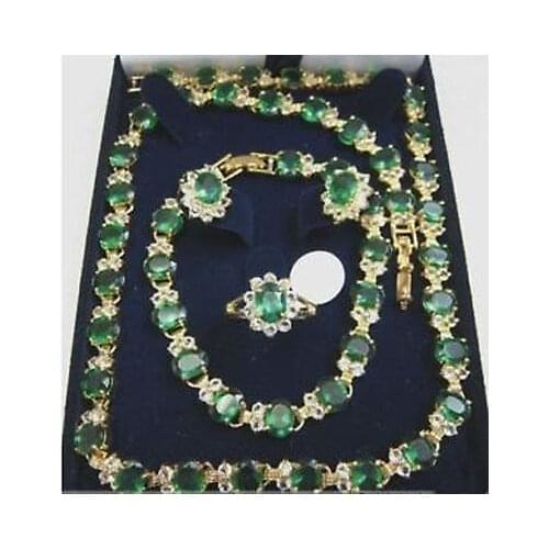 Beautiful Necklace Bracelet Earring Ring 18KGP Quartz CZ crystal