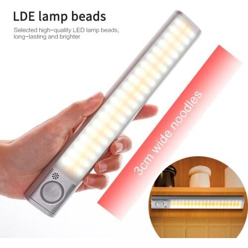 80 / 160 LEDs PIR LED Motion Sensor Light Cupboard Wardrobe Bed Lamp LED Night Lamp For Kitchen Bedroom Cabinet Backlight