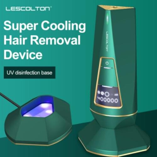 Lescolton IPL Epilator Cooling All in One UV Sterilization Base T015 Laser Hair Removal Depilation Machine Women Men Depilador