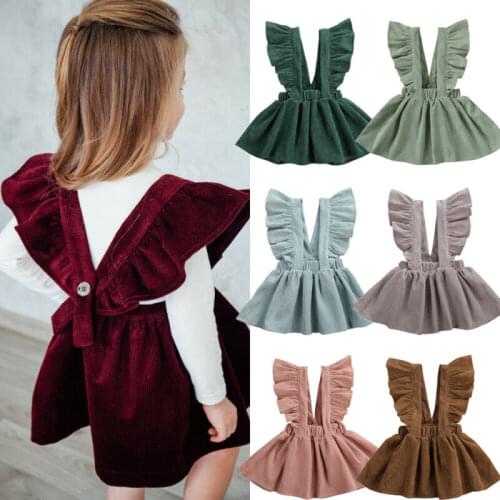 Cute Newborn Kids Baby Girl Dresses Clothing Sleeveless Ruffle Bowknot Dress Princess Clothes Girls Outfits Solid Summer