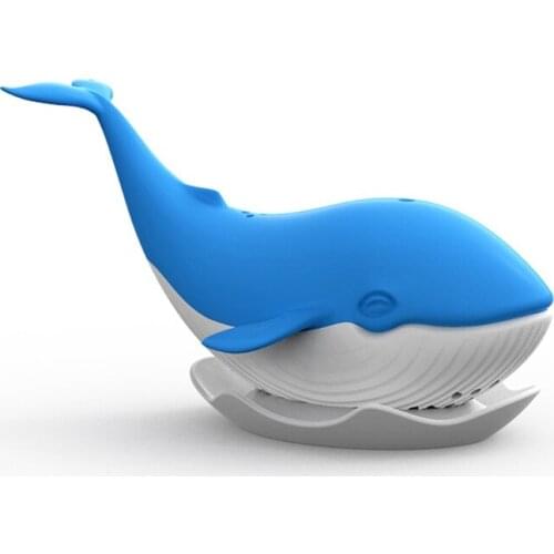 P15D Tea Infuser Whale Filter Diffuser Loose Leaf Tea Silicone Strainer Tea Bag Filter Teaware Teapot Accessory