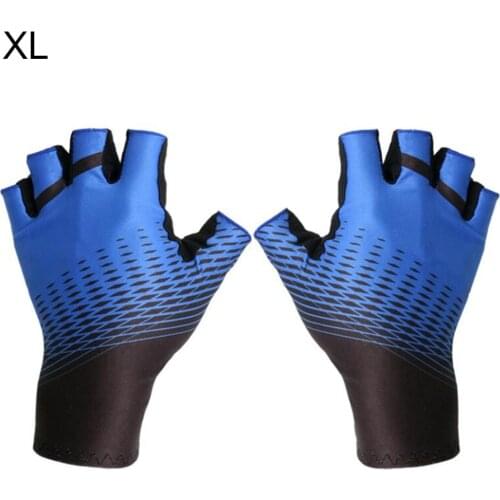 1 Pair Summer Outdoor Cycling Anti-slip Breathable Half Finger Unisex Gloves for Cycling Travel
