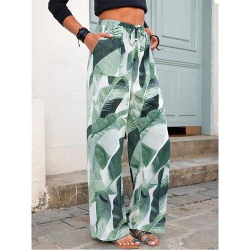 Sleeppants Women Long Pant Home Pajamas Soft Summer Drawstring Pants Big Size Casual New Fashion Casual Mom Sleepwear