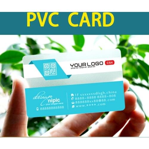 PVC Business card printing Members card Plastic ID / VIP card QR code customized employees card Transparent card free shipping