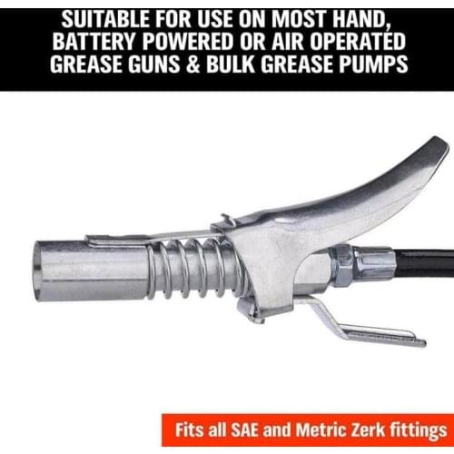Ez-Pz Lube 10kPSI Lock Grease Coupler High-pressure Oil Injection Nozzles Quick Release Grease Gun Car Replacement Parts