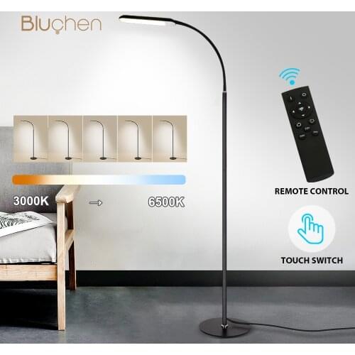 Modern LED Floor Lamp For Bedroom Living Room Decor Standing Lamp Floor Lamp Touch Switch Remote Control Dimmable Corner Light